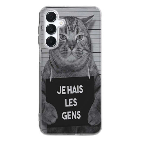 Coque Samsung Galaxy A16 5G I hate People Jail Cat