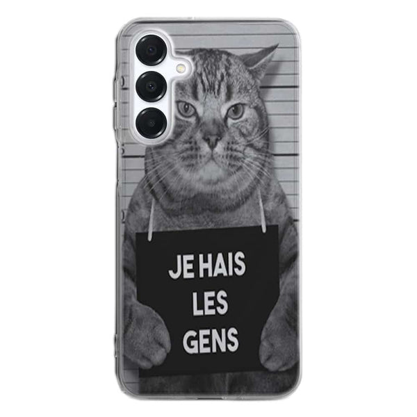 Coque Samsung Galaxy A16 5G I hate People Jail Cat