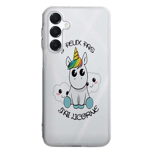 Coque Samsung A16 5g Je Peux pas j'ai Licorne