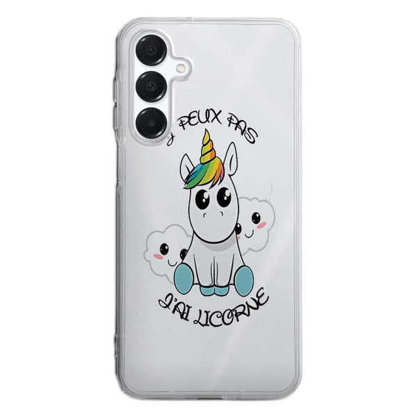 Coque Samsung A16 5g Je Peux pas j'ai Licorne