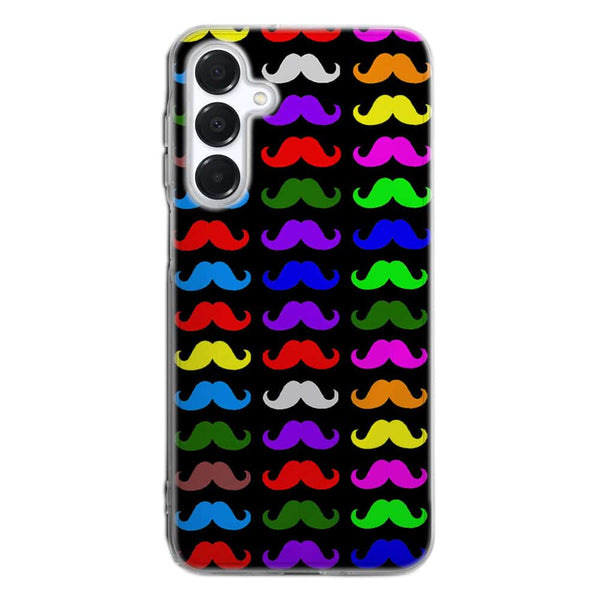 Coque Samsung A16 5g Moustaches Multicouleurs