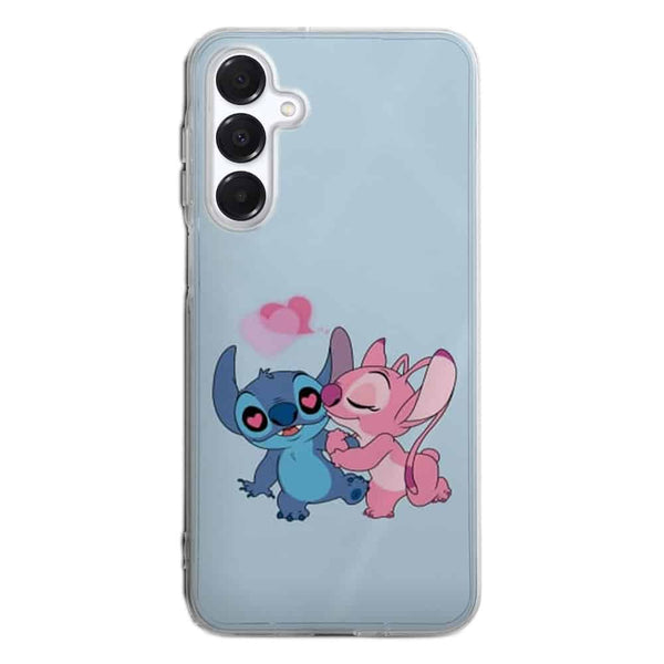Coque Samsung Galaxy A16 5G Stitch angel love heart pink