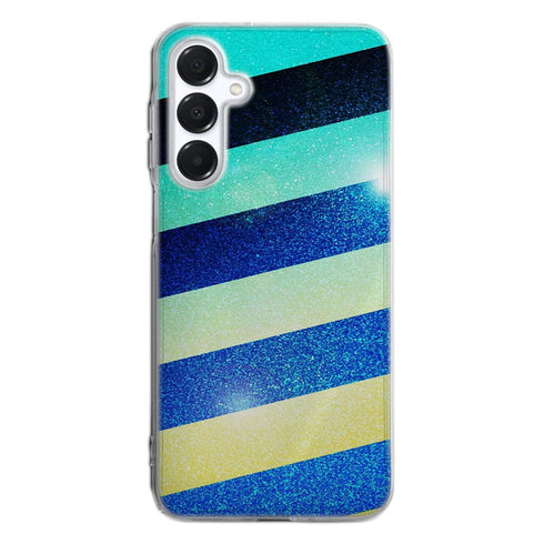 Coque pour Samsung A16 5G Striped colorful glitter