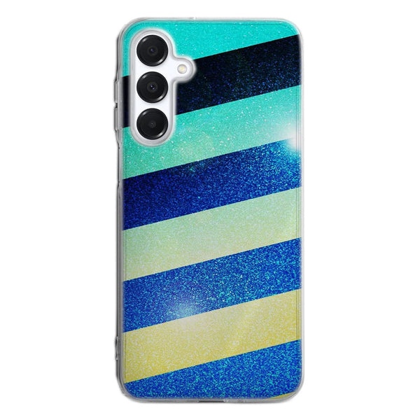 Coque pour Samsung A16 5G Striped colorful glitter