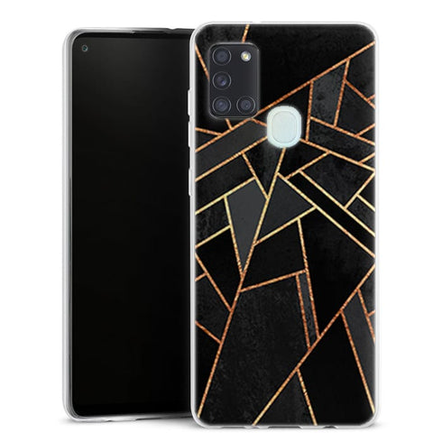 Coque Black Night Gold Print pour smartphone Samsung A21S