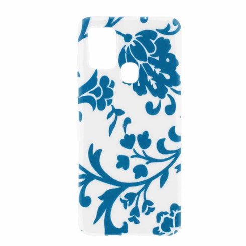 Achat Coque telephone souple pour Samsung A21s Fleur Bleue