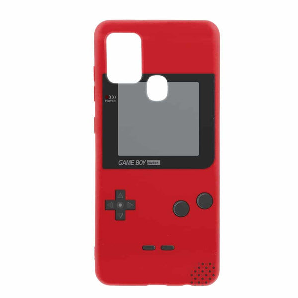 Coque pour A21S Game boy rouge en silicone