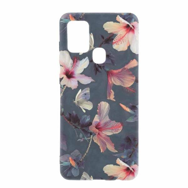 Achat Coque de A21S Samsung Fleurs Htbiscus