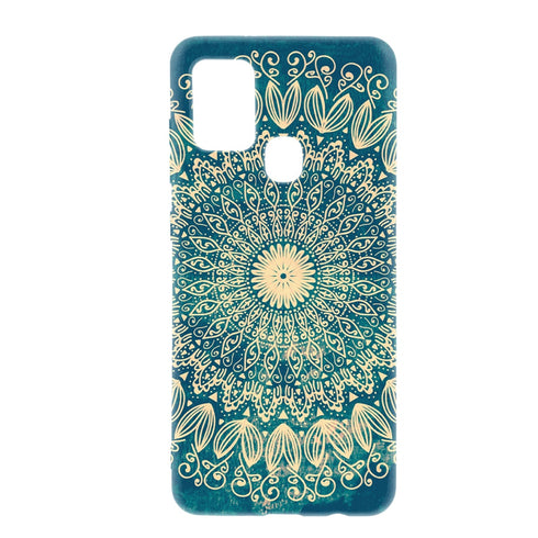 Coque blue organic boho mandala pour Samsung A21S