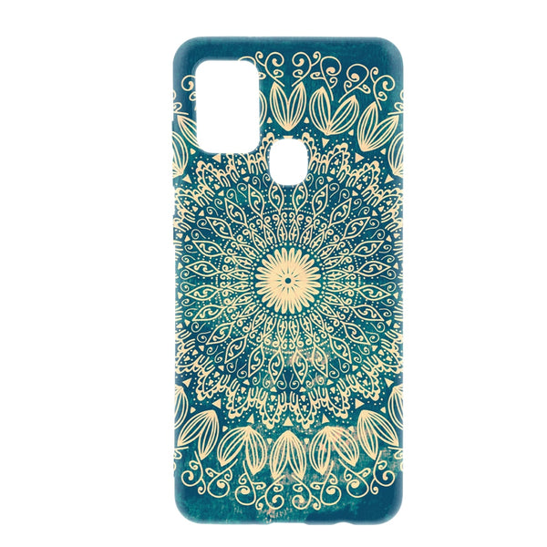 Coque blue organic boho mandala pour Samsung A21S