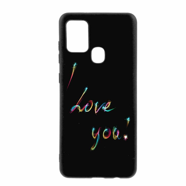 Coque I Love You Arc en Ciel pour Samsung A21S