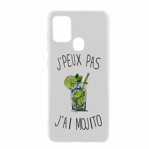 Coque pour Samsung A21S Je peux pas j'ai Mojito