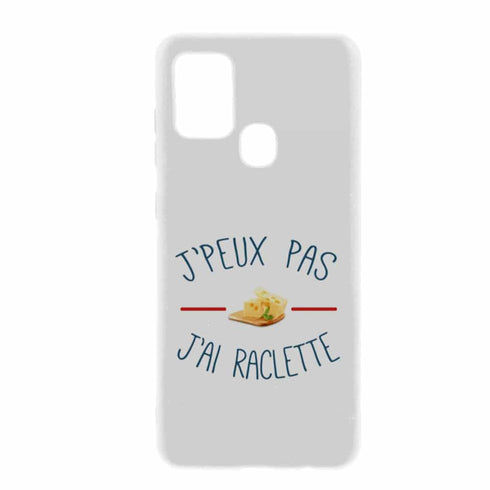 Coque A21S Je peux pas j'ai raclette
