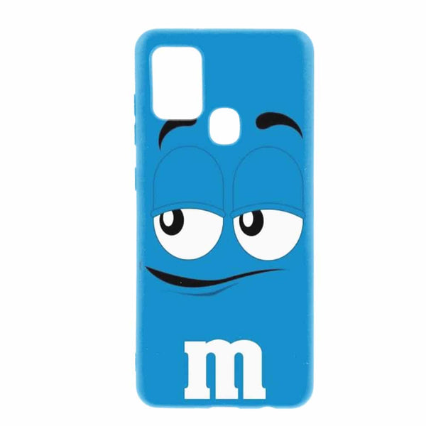 Coque A21S M&M's Bleu en Gel silicone ( SM A217 )