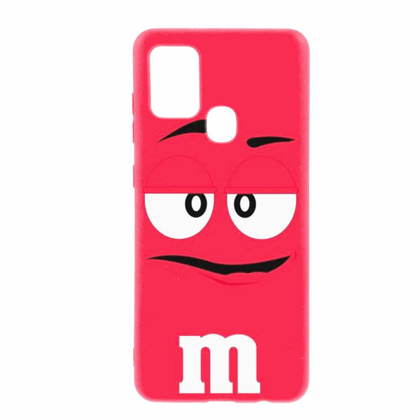 Coque pour A21S M&M's Rouge en Gel silicone ( SM A217 )