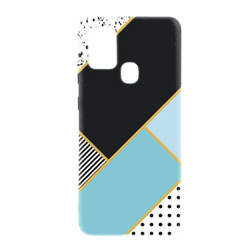 Coque minimal Blue style pour téléphone portable Samsung A21S