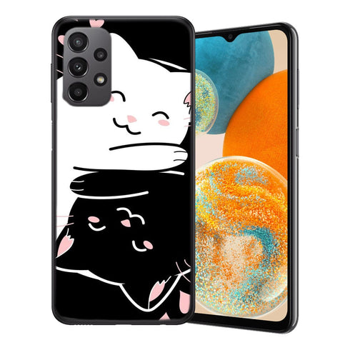 Coque Samsung Galaxy A23 5G Chats Kawaii Yin et Yang