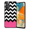 Coque Samsung Galaxy A23 5G Chevrons Colorés Rose et Noir