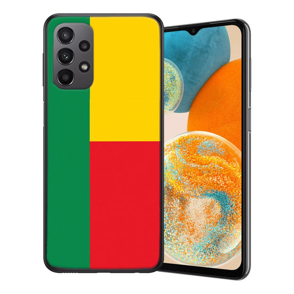 Coque Samsung Galaxy A23 5G Benin | Housse en silicone, Collection motif drapeau Beninois