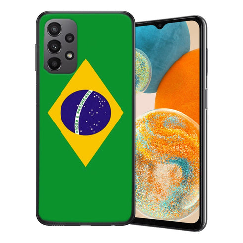 Coque Samsung Galaxy A23 5G Bresil | Etui motif drapeau Bresilien, Housse en gel Silicone