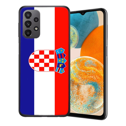 Coque Samsung Galaxy A23 5G Croatie | Housse en gel Silicone, Etui antichoc, Motif Drapeau Croate