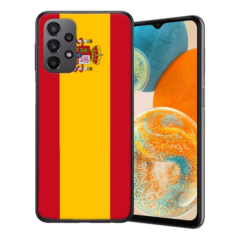 Coque Samsung Galaxy A23 5G Espagne | Motif drapeau Espagnol, housse en silicone Tpu, Etui Antichoc