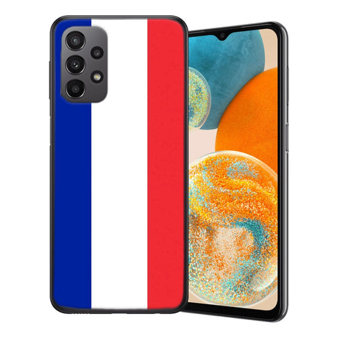 Coque Samsung Galaxy A23 5G France | Housse pour mobile en Silicone, Motif drapeau Français, Etui antichoc