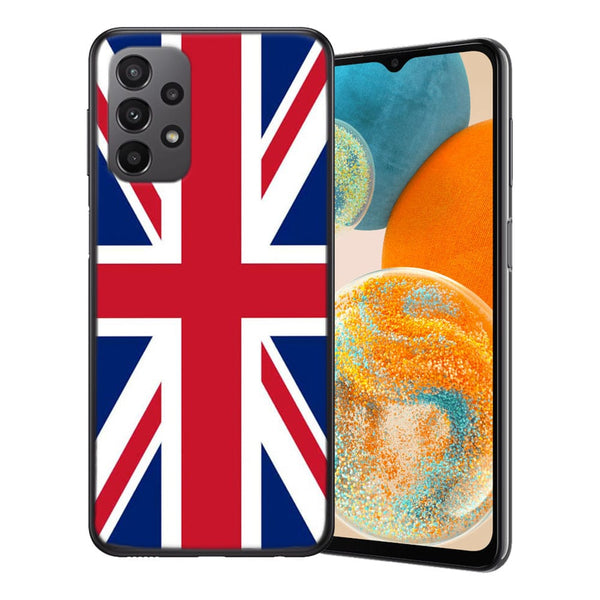 Coque Samsung Galaxy A23 5G Grande-Bretagne | Housse en silicone doux, Etui motif drapeau Anglais