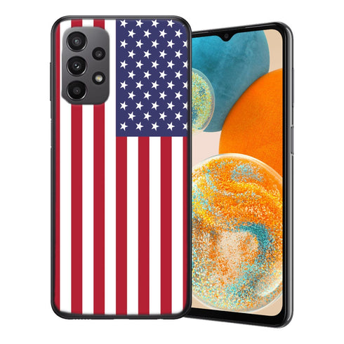 Coque Samsung Galaxy A23 5G USA | Housse Silicone, Motif Drapeau Américain