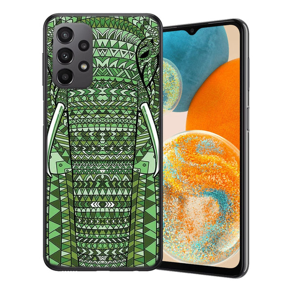 Coque Samsung Galaxy A23 5G Elephant Vert Azteque