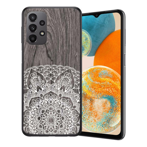 Coque Samsung Galaxy A23 5G Floral Lacet Bois