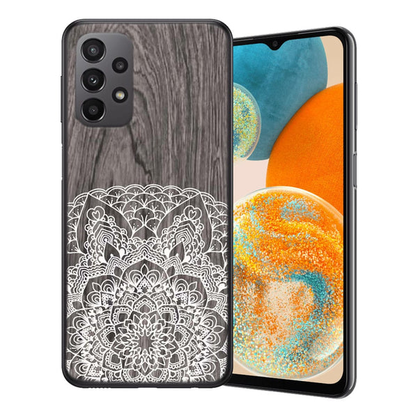 Coque Samsung Galaxy A23 5G Floral Lacet Bois