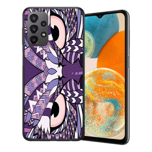 Coque Samsung Galaxy A23 5G Hibou violet Azteque