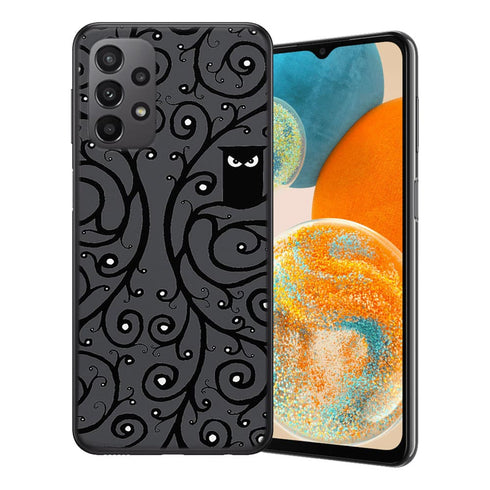 Coque Samsung Galaxy A23 5G Hibou Noir et Blanc