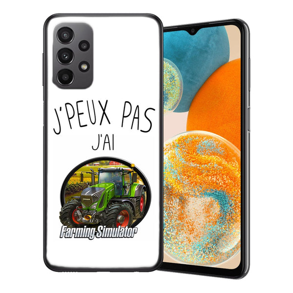 Coque Samsung Galaxy A23 Je Peux pas j'ai Farming Simulator