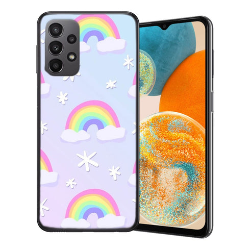 Coque Samsung Galaxy A23 5G Joyeux Pastel Rainbows