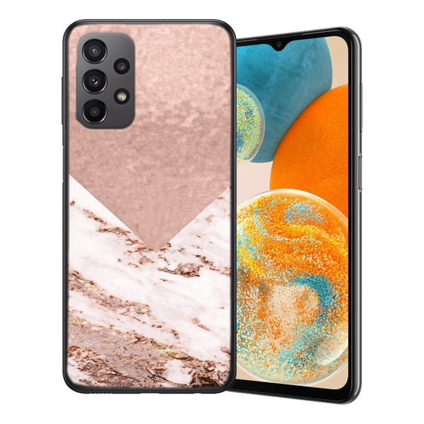 Coque Samsung Galaxy A23 5G Marbre rose chaud rose pastel