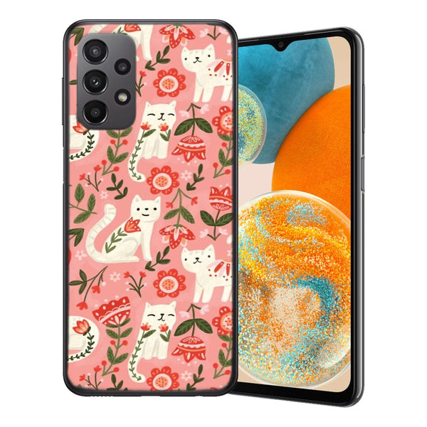 Coque Samsung Galaxy A23 5G Motif de chat folklorique