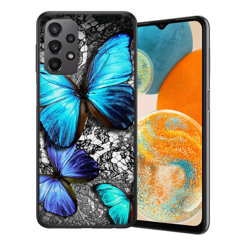 Coque Samsung Galaxy A23 5G Papillon Turquoise