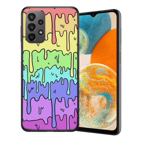 Coque Samsung Galaxy A23 5G Pastel Kawaii Melting Rainbow Design