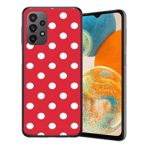 Coque Samsung Galaxy A23 5G Rouge à Pois