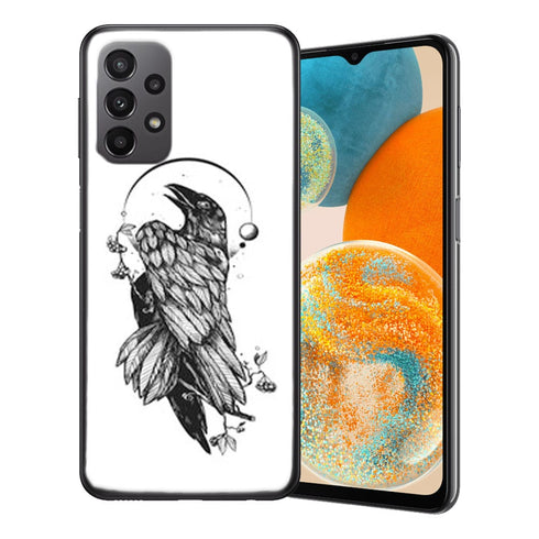 Coque Samsung A23 Raven crow tattoo