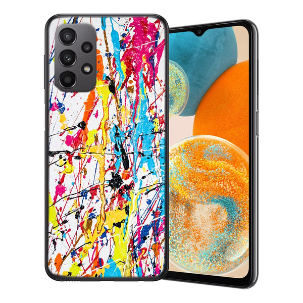 Coque Samsung Galaxy A23 5G Splash Paint Arc en ciel