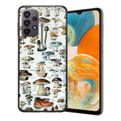 Coque Samsung Galaxy A23 5G Tableau des champignons comestibles vintage