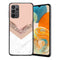 Coque Samsung Galaxy A23 5G Triangle en or rose et marbre