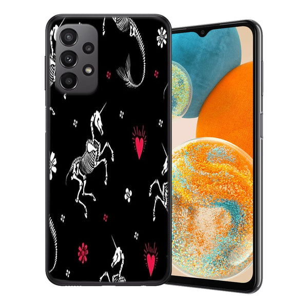Coque Samsung A23 Licorne Noire Gothique