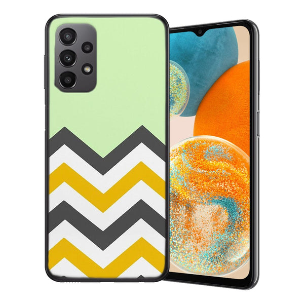 Coque Samsung Galaxy A23 5G originale Zig Zag Menthe