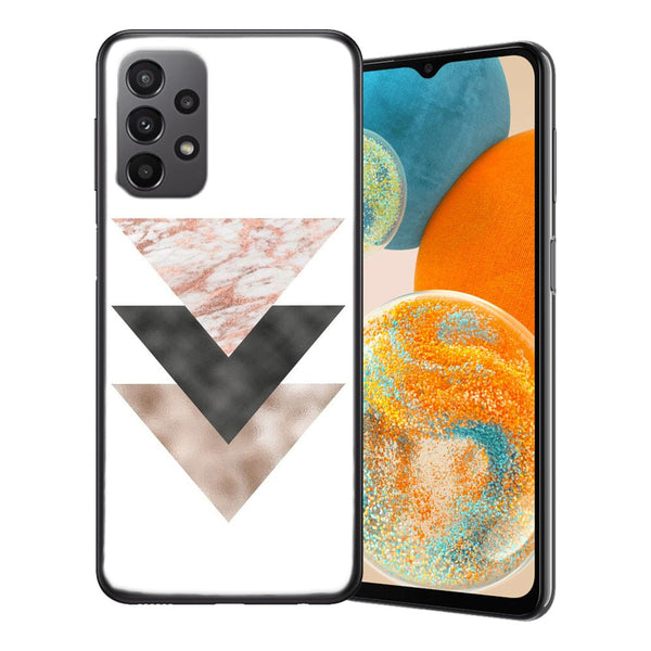 Coque Samsung Galaxy A23 5G design moderne avec un beau marbre en or rose