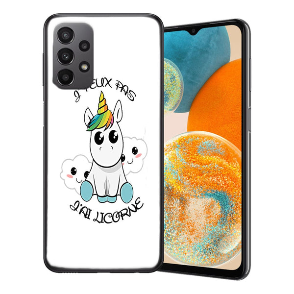 Coque Samsung A23 Je Peux pas j'ai Licorne