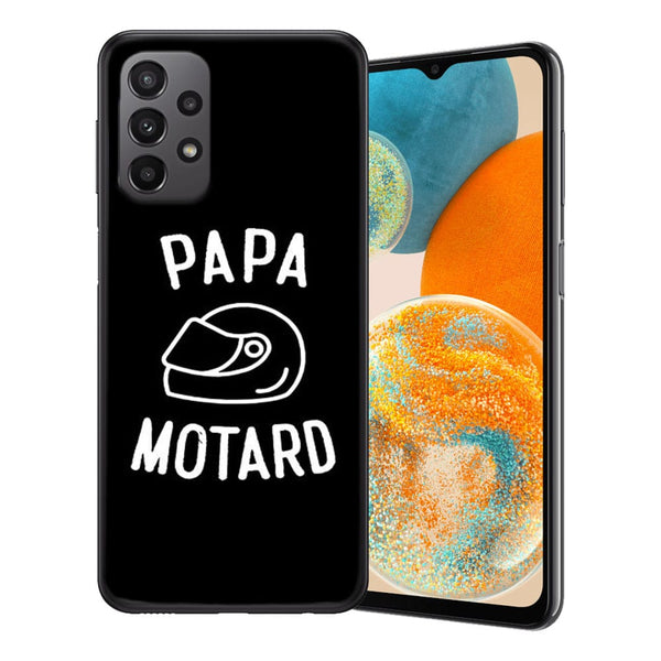 Coque Samsung Galaxy A23 Papa Motard Passion